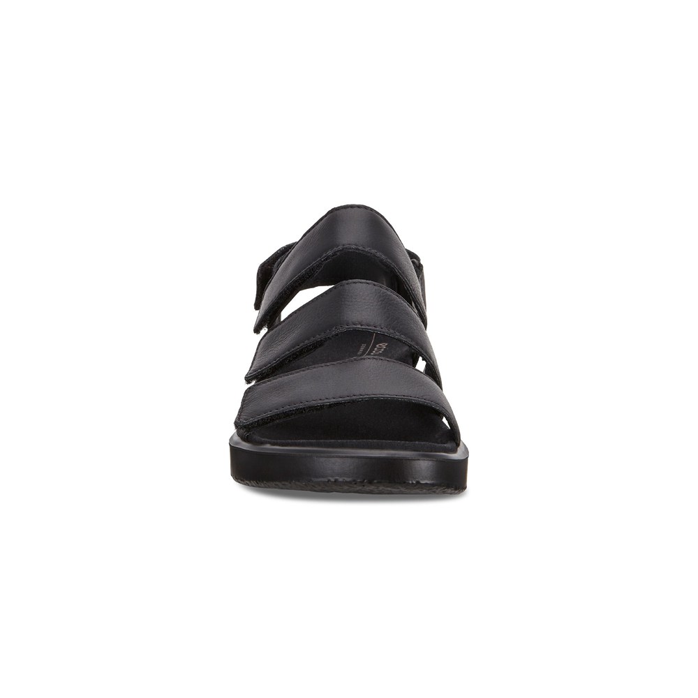 Sandalias Mujer - ECCO Flowt Flat - Negros - OYI865149